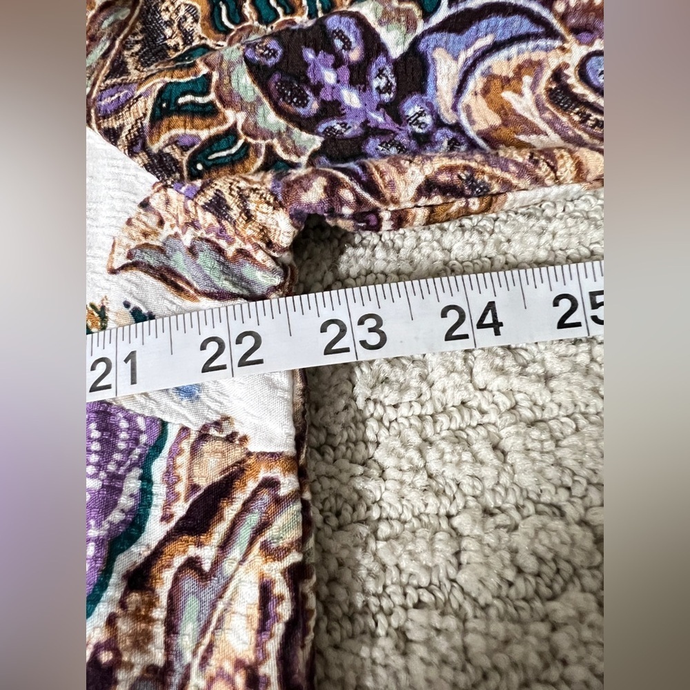 Chico's Multicolor paisley shirt dress. - Picture 8 of 8